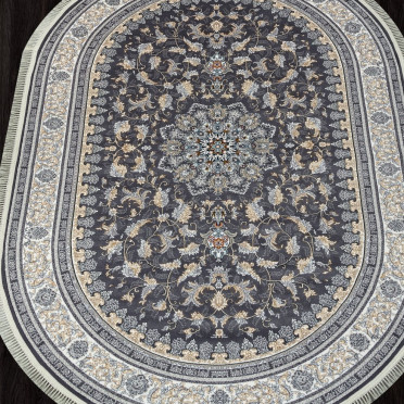 Ковер персидский 7001 MAKTUB (Акрил, серый) овальный