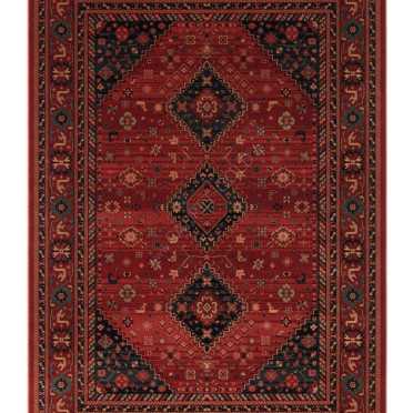 Ковер бельгийский 4345300 KASHQAI Shapur (Шерсть, красный, разноцветный)