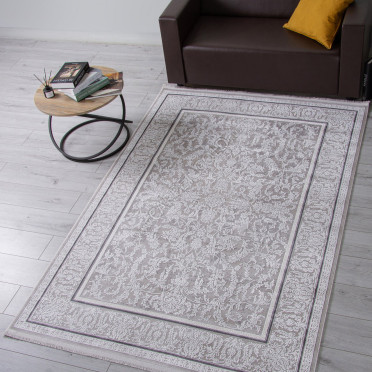 Ковер 32229A - GREY / WHITE - Прямоугольник - коллекция ANATOLIA