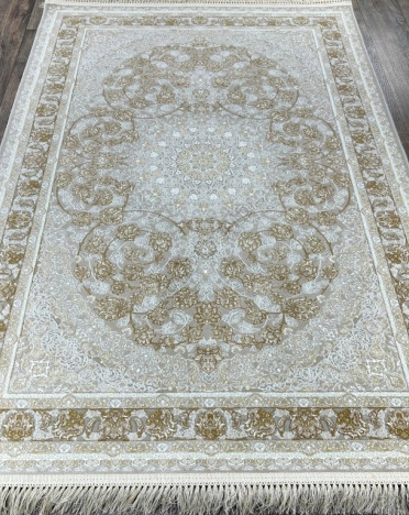 Иранский ковер Iran FARSI 1200 1200 G142 (Акрил - Полиэстер, серый, кремовый)