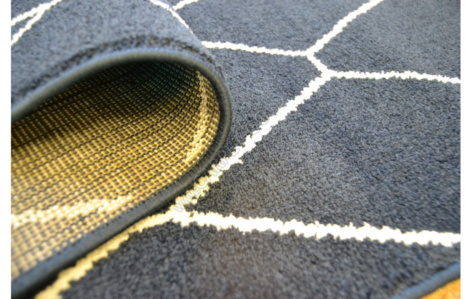 Бельгийский ковер Ambiance 81228 Navy-White