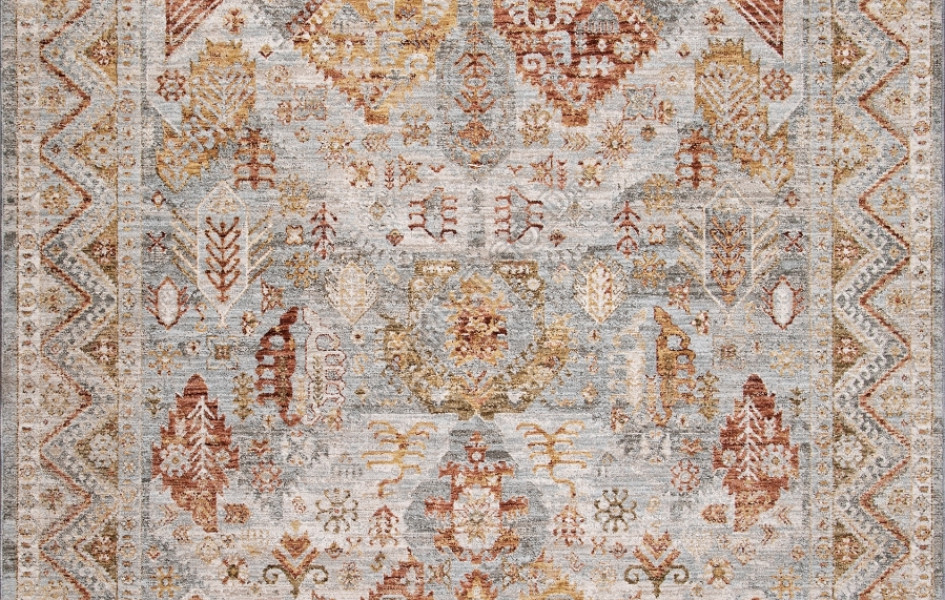 Ковер L0728A - LIGHT BLUE - Прямоугольник - коллекция MUMBAI