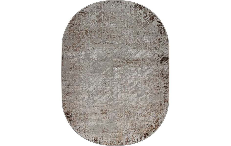 38551A OVAL BROWN FLS / CREAM Eliza