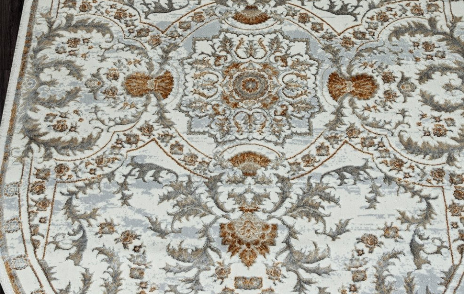 Ковер 00765A - GOLD FDY / CREAM HB - Овал - коллекция SAHARA