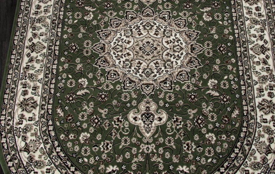 Ковер D411 - GREEN - Овал - коллекция GAVANA