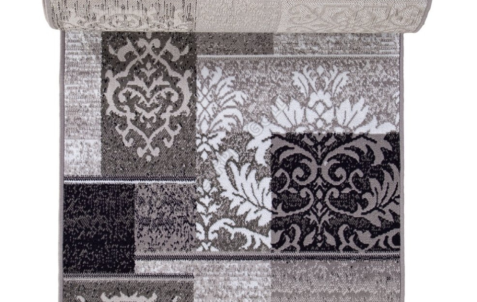 Ковер d216 - GRAY - Дорожка - коллекция SILVER