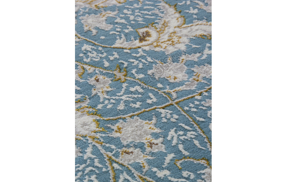 Ковер M101B - BLUE / BLUE - Овал - коллекция ZARINA