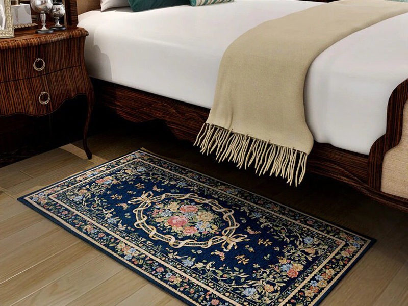 Бельгийский ковер в спальне